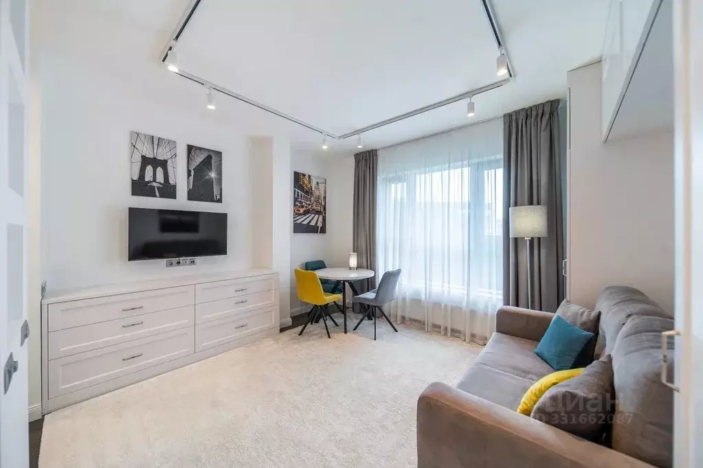 Студия Санкт-Петербург Ушаковская наб., 1к3 (30.9 м) - Фото 1