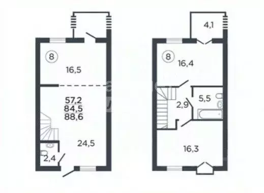 Таунхаус в Липецкая область, Липецкий муниципальный округ, с. Ленино ... - Фото 2