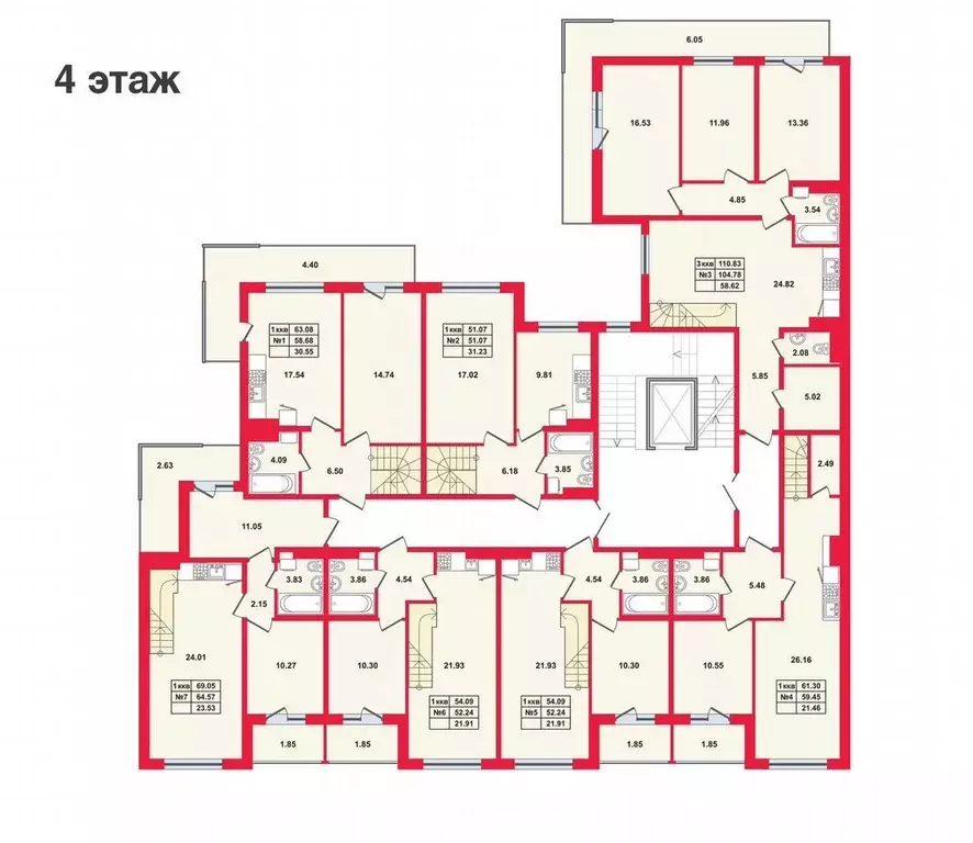 3-к кв. Санкт-Петербург пос. Лисий Нос, Ивановская ул., 10 (100.0 м) - Фото 2