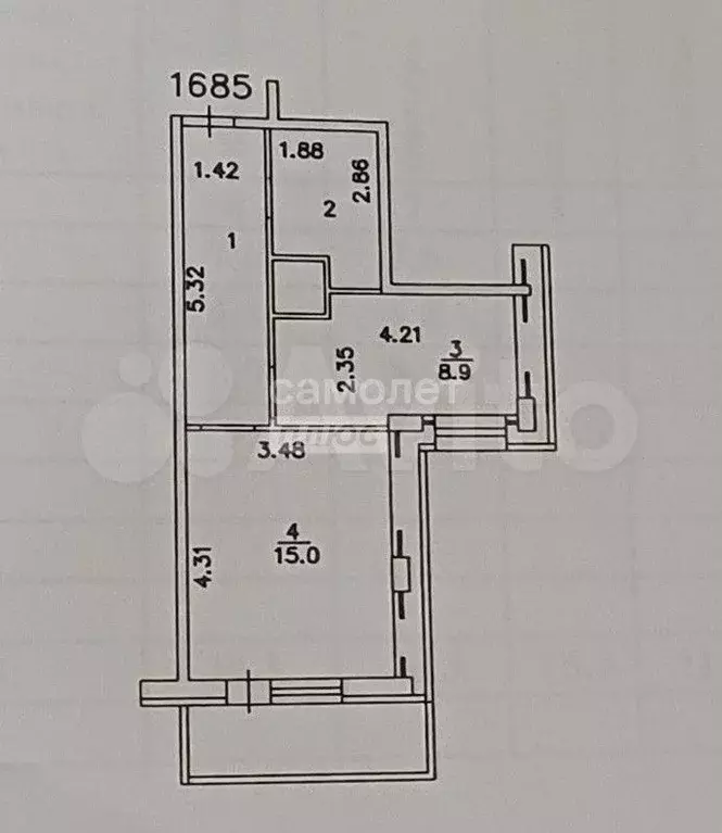 1-к. квартира, 36,3 м, 8/25 эт. - Фото 0