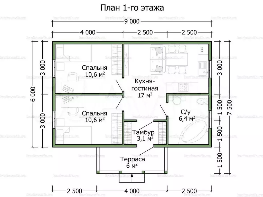 Дом 60 м на участке 10 сот. - Фото 0