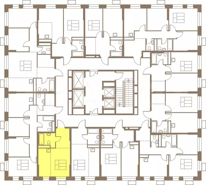 Квартира-студия, 31,8 м, 7/25 эт. - Фото 1