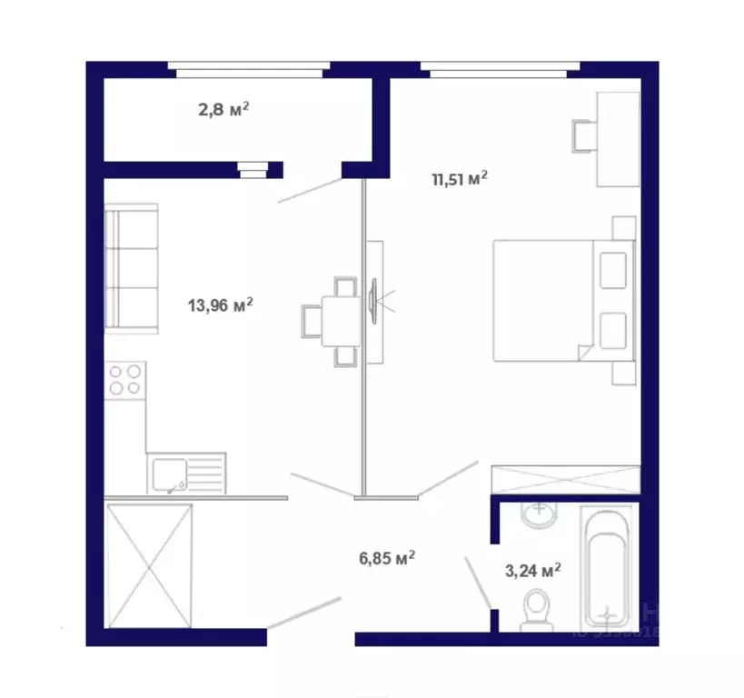 1-к кв. Иркутская область, Иркутский муниципальный округ, Маркова рп, ... - Фото 1