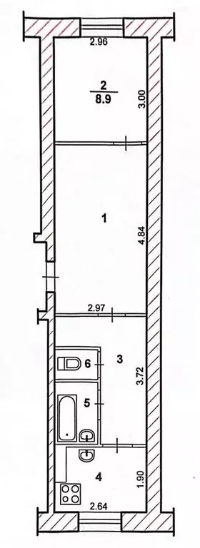 1-к кв. Волгоградская область, Волжский ул. Кирова, 26 (36.4 м) - Фото 1