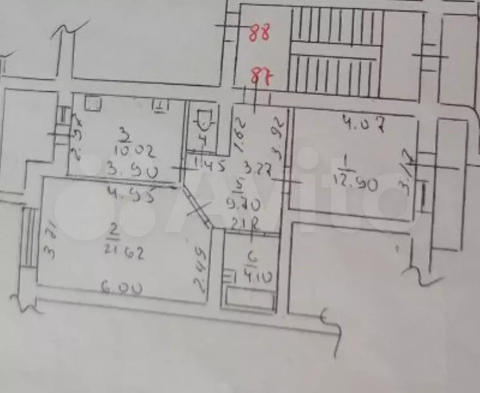 2-к. квартира, 64 м, 5/6 эт. - Фото 0