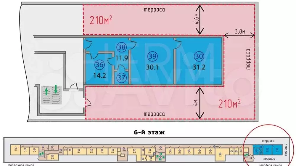 Продажа офиса 90,0 м.Калужская юао - Фото 0