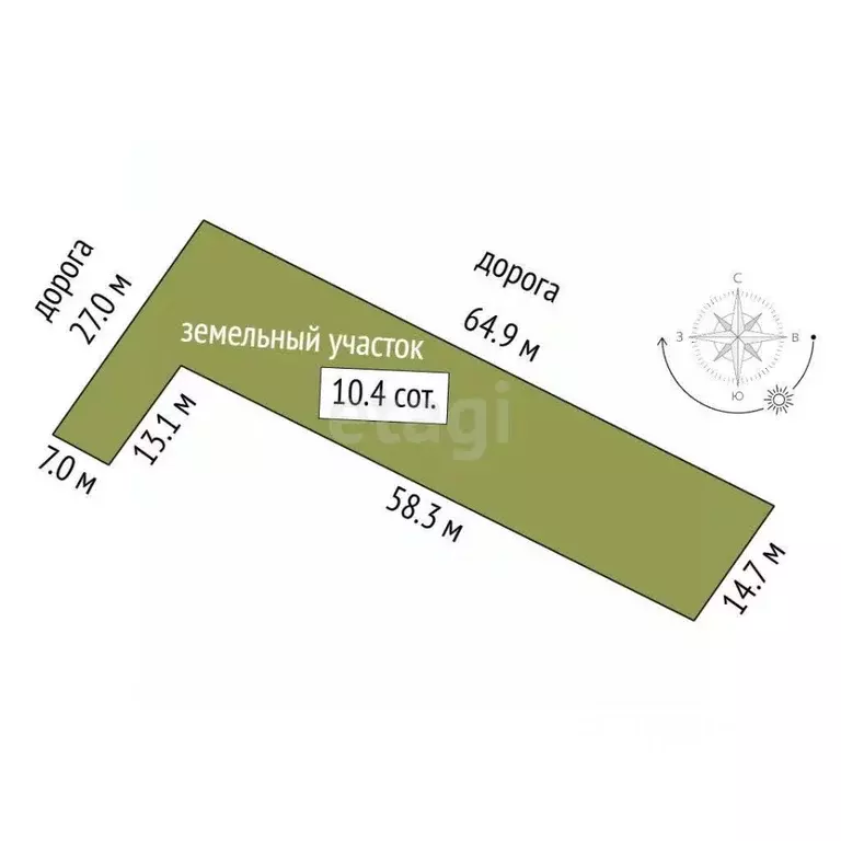 Участок в Вологодская область, Великий Устюг Гледенская ул., 24А ... - Фото 2