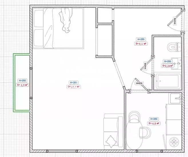 1-к кв. Санкт-Петербург, Санкт-Петербург, Павловск ул. Мичурина, 28 ... - Фото 1
