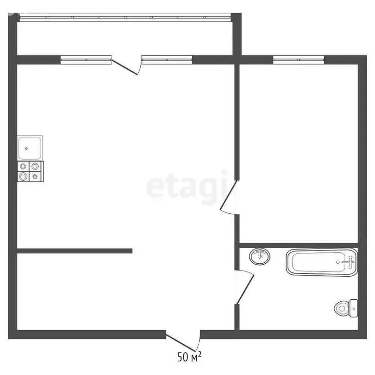 Квартира-студия: Златоуст, квартал Молодёжный, 3 (23.8 м) - Фото 0