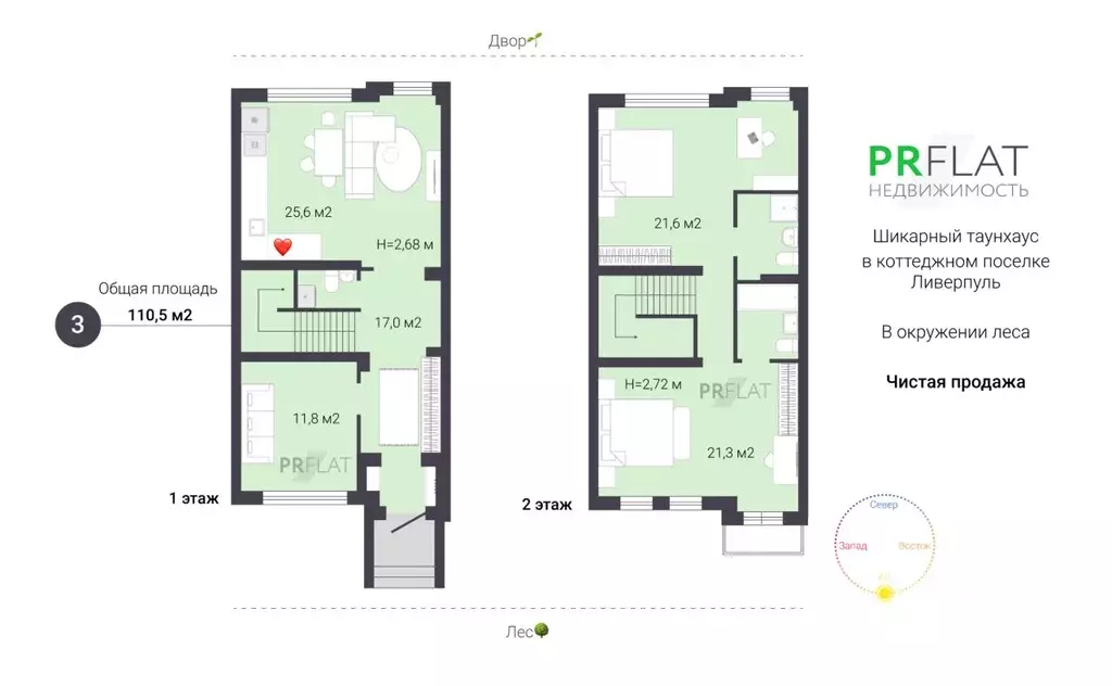 Таунхаус в Свердловская область, Среднеуральск муниципальный округ, д. ... - Фото 2