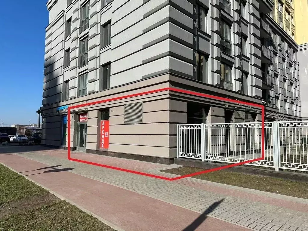 Помещение свободного назначения в Санкт-Петербург Октябрьская наб., 40 ... - Фото 1