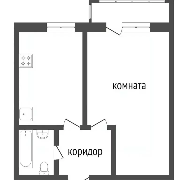 1-к кв. Бурятия, Улан-Удэ ул. Шульца, 4 (37.0 м) - Фото 1