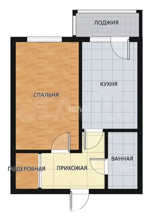 1-к. квартира, 38 м, 5/5 эт. - Фото 0