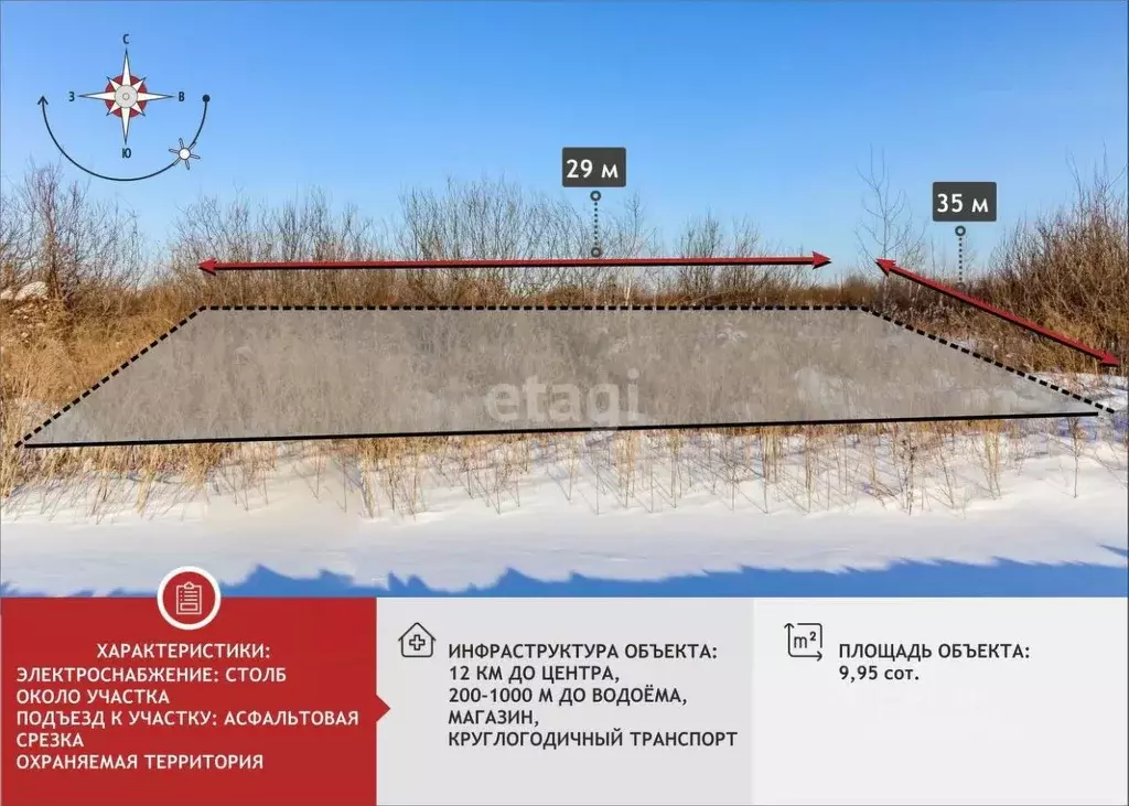 Участок в Тюменская область, Тюмень Большое Царево-3 ОНТ,  (9.95 сот.) - Фото 1