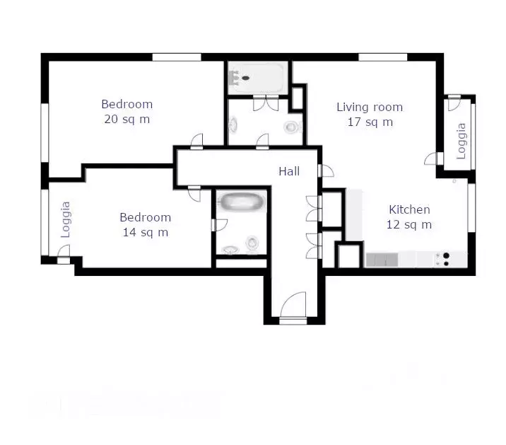 3-к кв. Москва Мантулинская ул., 9к1 (93.0 м) - Фото 1