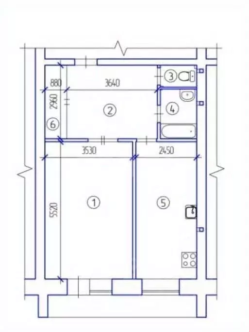 1-к кв. Курганская область, Курган ул. Бурова-Петрова, 62 (49.7 м) - Фото 2