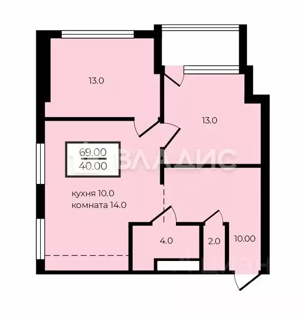 3-к кв. Москва Новодмитровская ул., 2к7 (69.0 м) - Фото 2