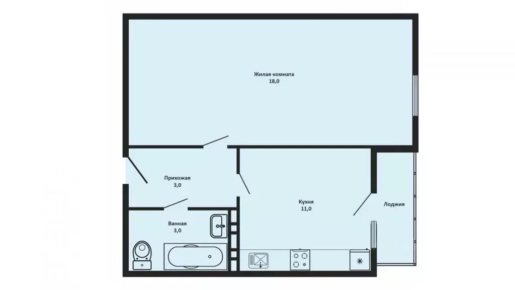 1-к кв. Краснодарский край, Краснодар пос. Березовый, ул. Профессора ... - Фото 2