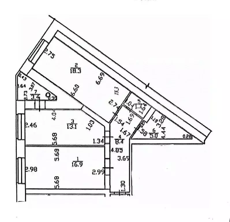 2-к кв. Чувашия, Чебоксары ул. И.П. Прокопьева, 4 (66.8 м) - Фото 2