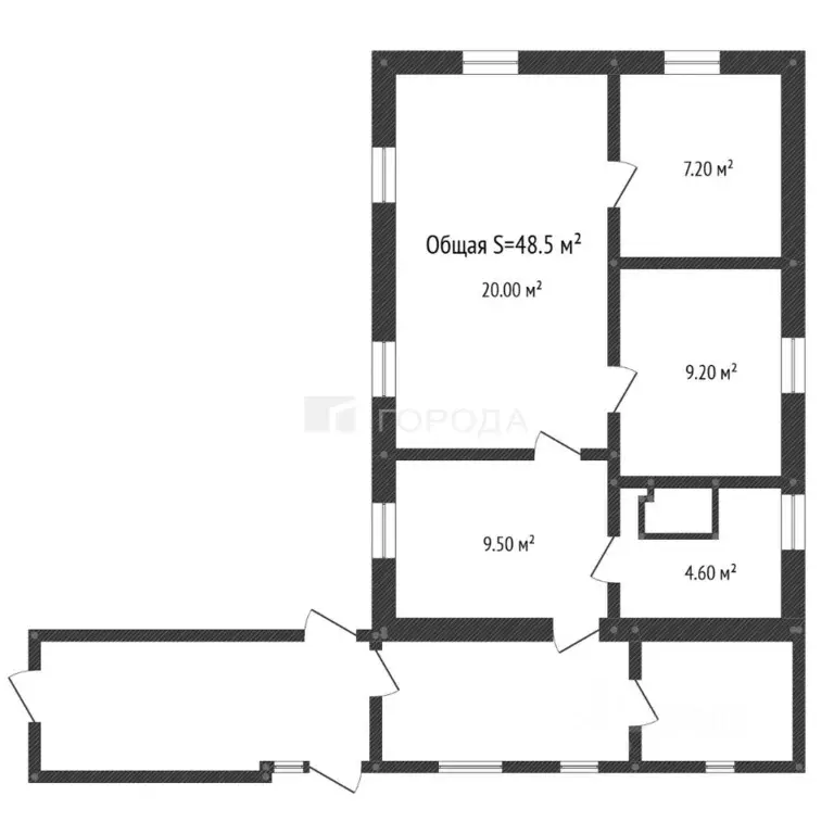 Дом в Кемеровская область, Прокопьевск Бунгурская ул., 32 (49 м) - Фото 2
