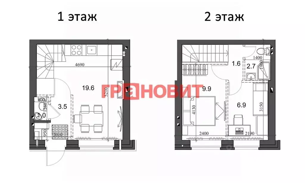 2-к кв. Новосибирская область, Новосибирский район, Мичуринский ... - Фото 1