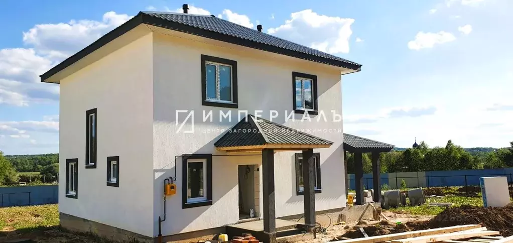 Дом в Калужская область, Боровский район, Совьяки с/пос, Боровики-2 кп ... - Фото 0