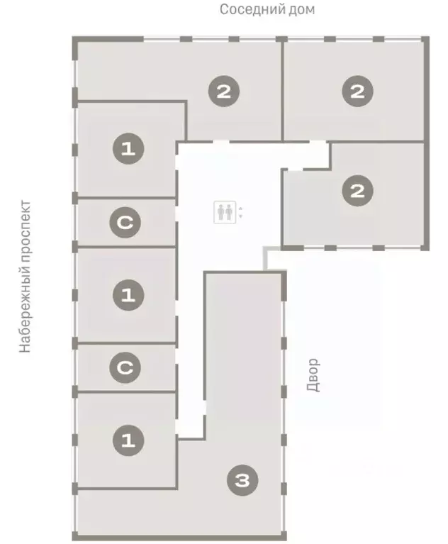4-к кв. Ханты-Мансийский АО, Сургут 1-й мкр, Нефть жилой комплекс ... - Фото 2