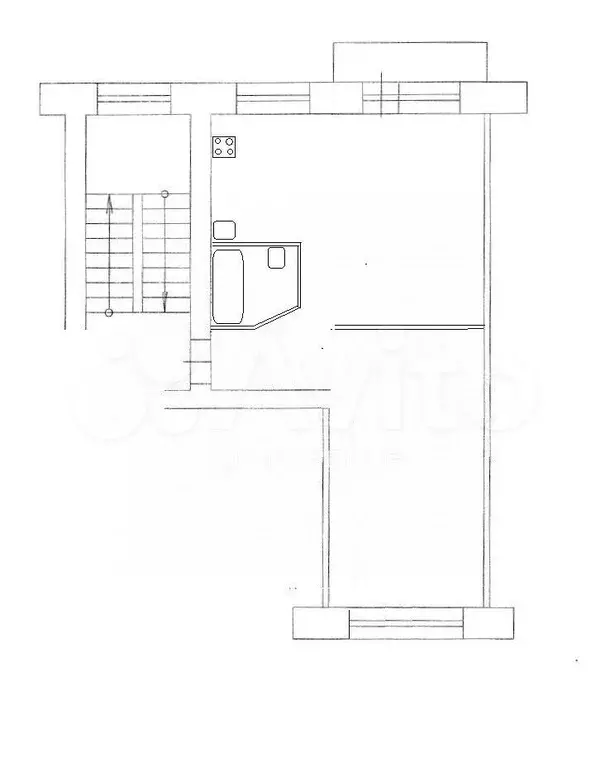 2-к. квартира, 43,5 м, 5/5 эт. - Фото 0