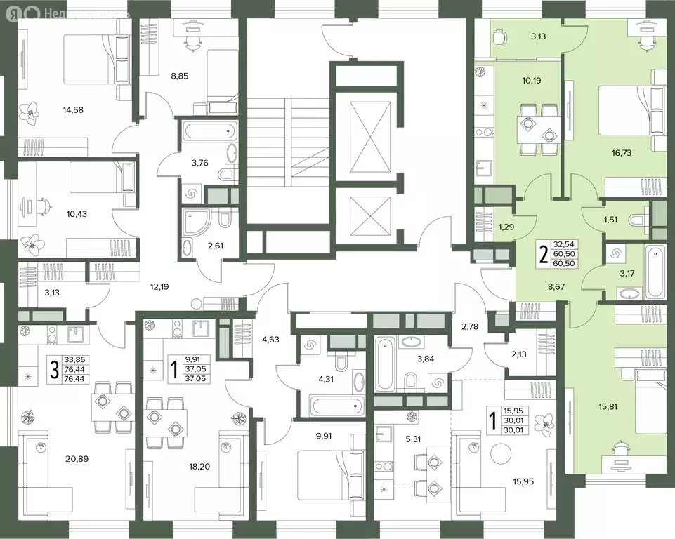 2-комнатная квартира: Московская область, Серпухов (60.5 м) - Фото 2
