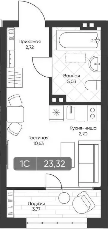 Студия Новосибирская область, Новосибирск Биография жилой комплекс ... - Фото 0