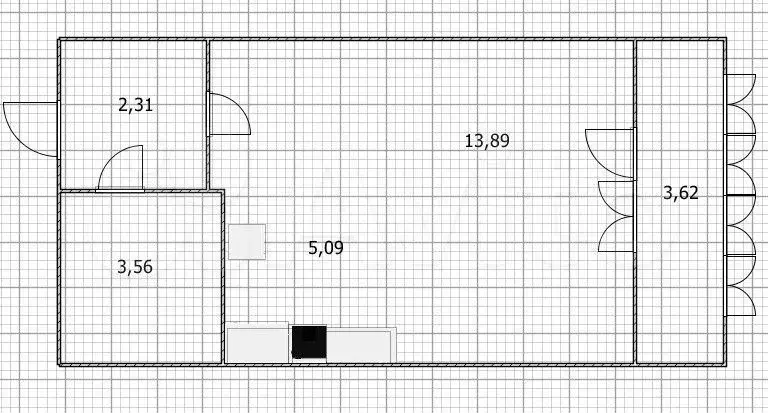 Квартира-студия, 26,7 м, 4/6 эт. - Фото 0