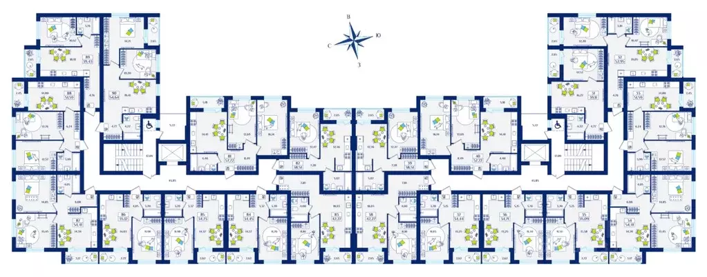 1-к кв. Калининградская область, Зеленоградск  (38.51 м) - Фото 2