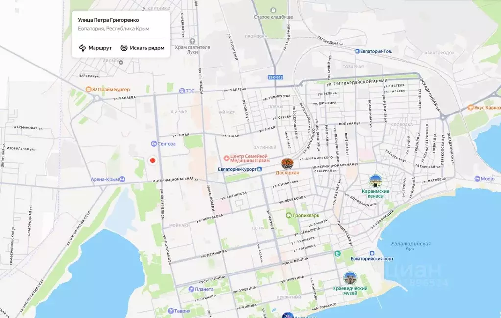 Участок в Крым, Евпатория ул. Петра Григоренко, 2 (6.0 сот.) - Фото 1