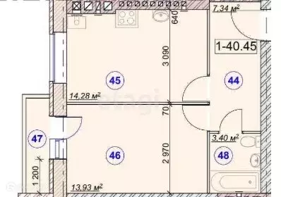 Продаётся 1-к квартира, 39.22 м - Фото 0