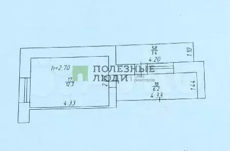 1-к. квартира, 18,5 м, 2/9 эт. - Фото 0