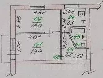 2-к кв. Орловская область, Орел Новосильская ул., 7 (40.4 м) - Фото 2