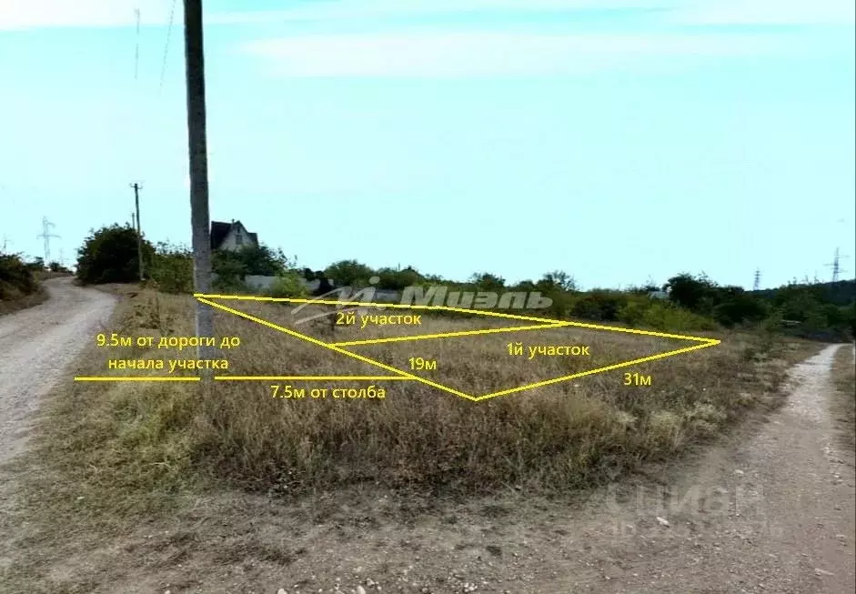 Участок в Крым, Симферопольский район, Добровское с/пос, с. Лозовое ... - Фото 1