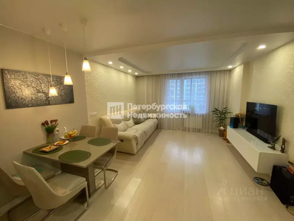 2-к кв. Санкт-Петербург ул. Вадима Шефнера, 10к1 (60.0 м) - Фото 0