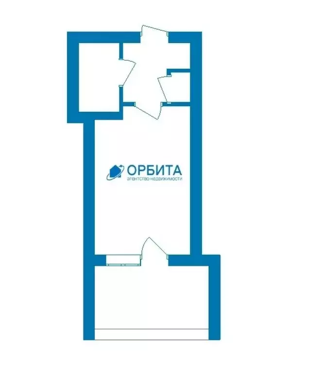1-комнатная квартира: Тюмень, Олимпийская улица, 34 (13 м) - Фото 1
