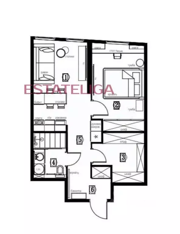 1-к кв. Москва ул. Лобачевского, 120к1 (48.0 м) - Фото 2
