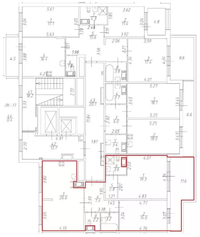 3-к кв. Санкт-Петербург 26-я Васильевского острова линия, 7 (83.2 м) - Фото 2