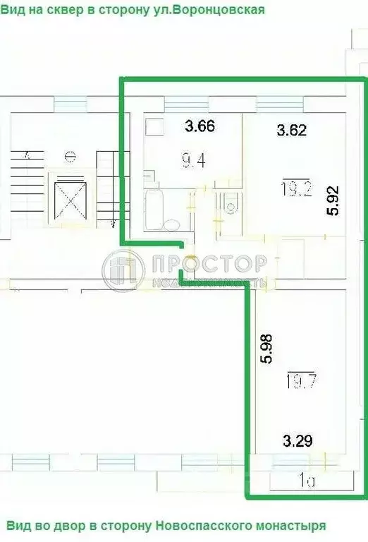 2-к кв. Москва Воронцовская ул., 34С1 (59.0 м) - Фото 2