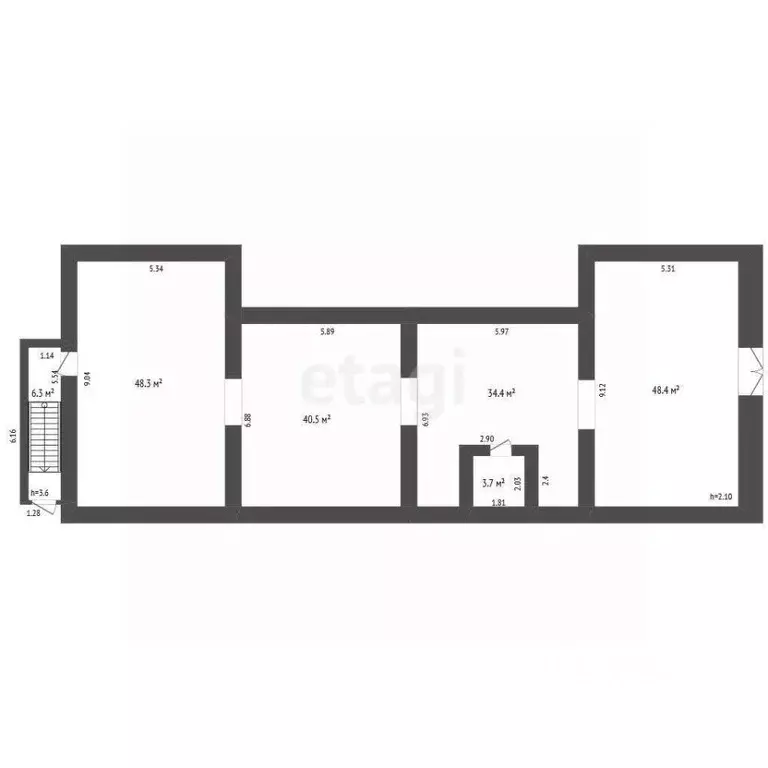 Торговая площадь в Башкортостан, Стерлитамак ул. Артема, 149 (182 м) - Фото 2