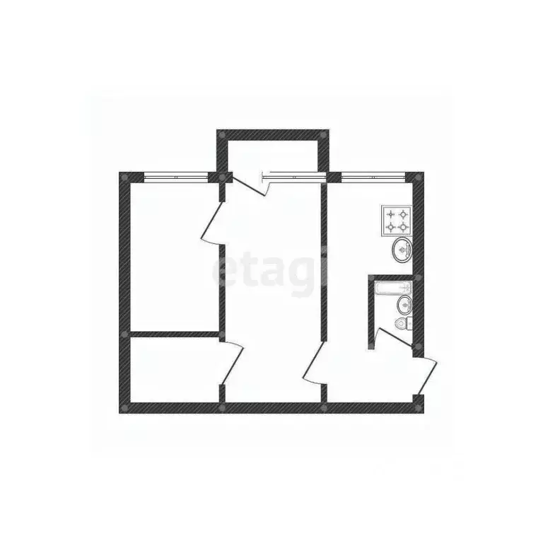 2-к кв. Смоленская область, Ярцево Советская ул., 18А (42.8 м) - Фото 2