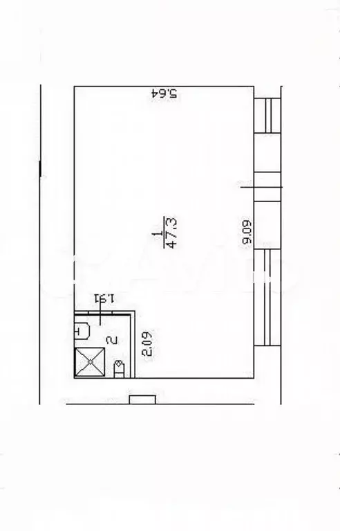 Сдам помещение свободного назначения, 50.9 м - Фото 0