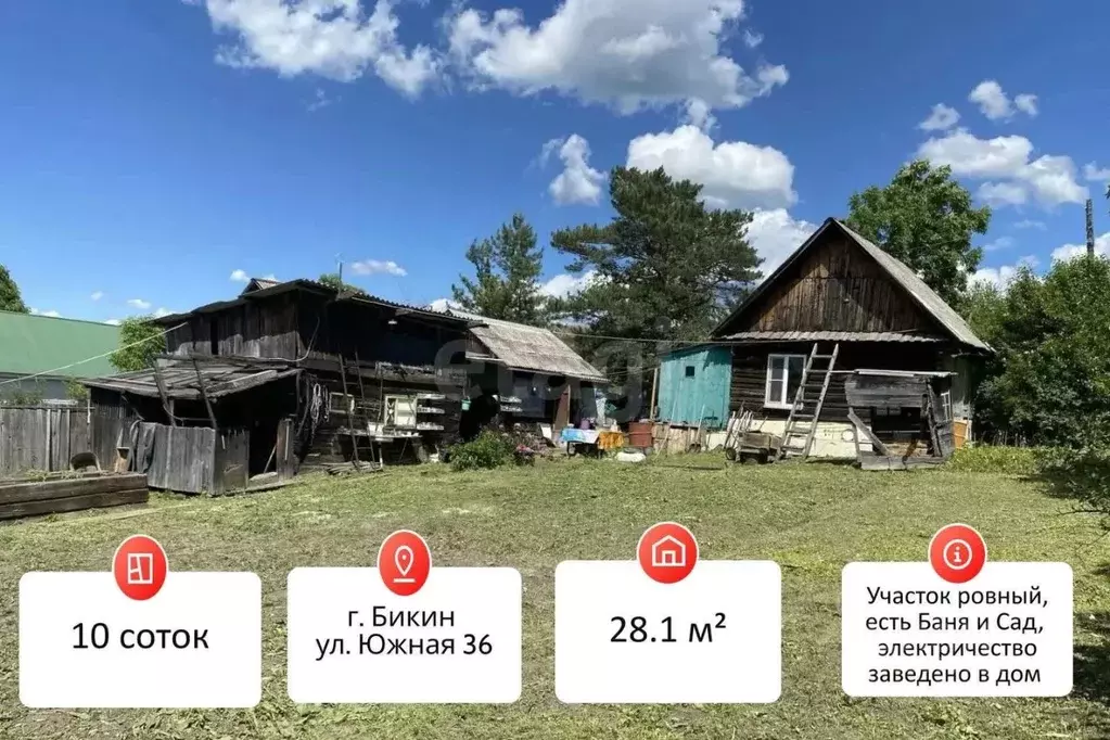 Дом в Хабаровский край, Бикин Южная ул., 36 (45 м) - Фото 2