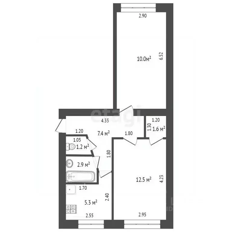 2-к кв. Мордовия, Саранск ул. Осипенко, 85 (45.7 м) - Фото 1