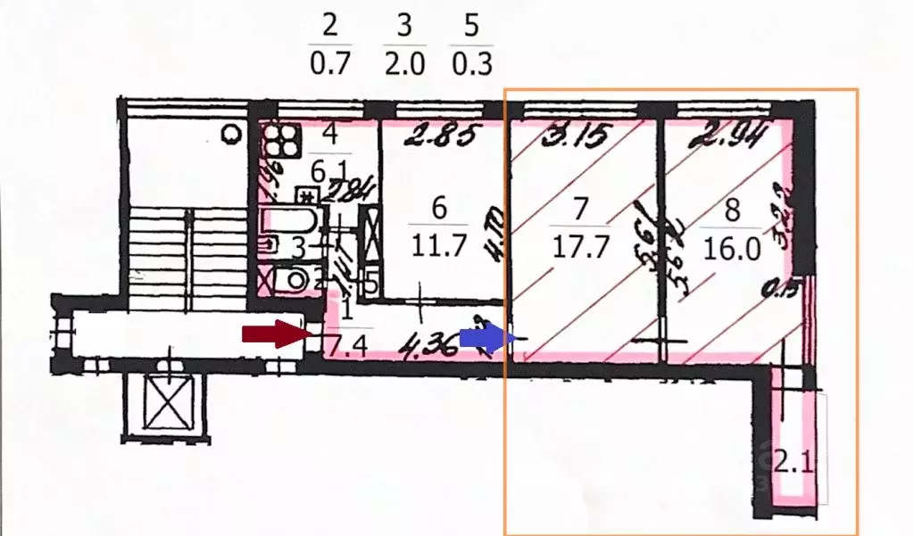 Комната Санкт-Петербург ул. Зины Портновой, 23к1 (34.3 м) - Фото 1