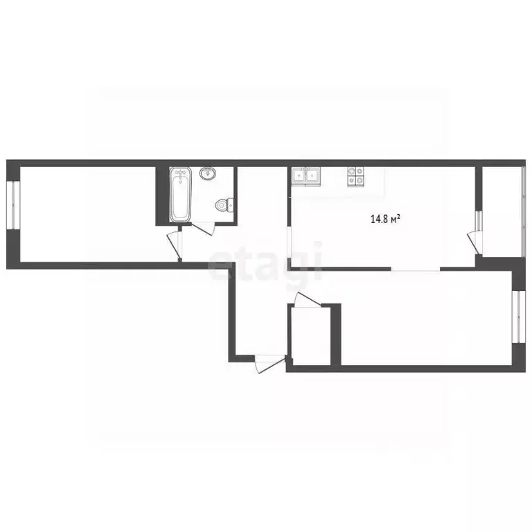 2-к кв. Ростовская область, Ростов-на-Дону ул. Нансена, 83 (60.2 м) - Фото 2