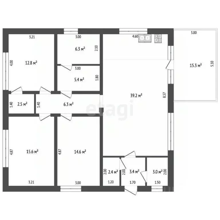 Дом в Крым, Феодосия Колос СПК, ул. Береговая (121 м) - Фото 2